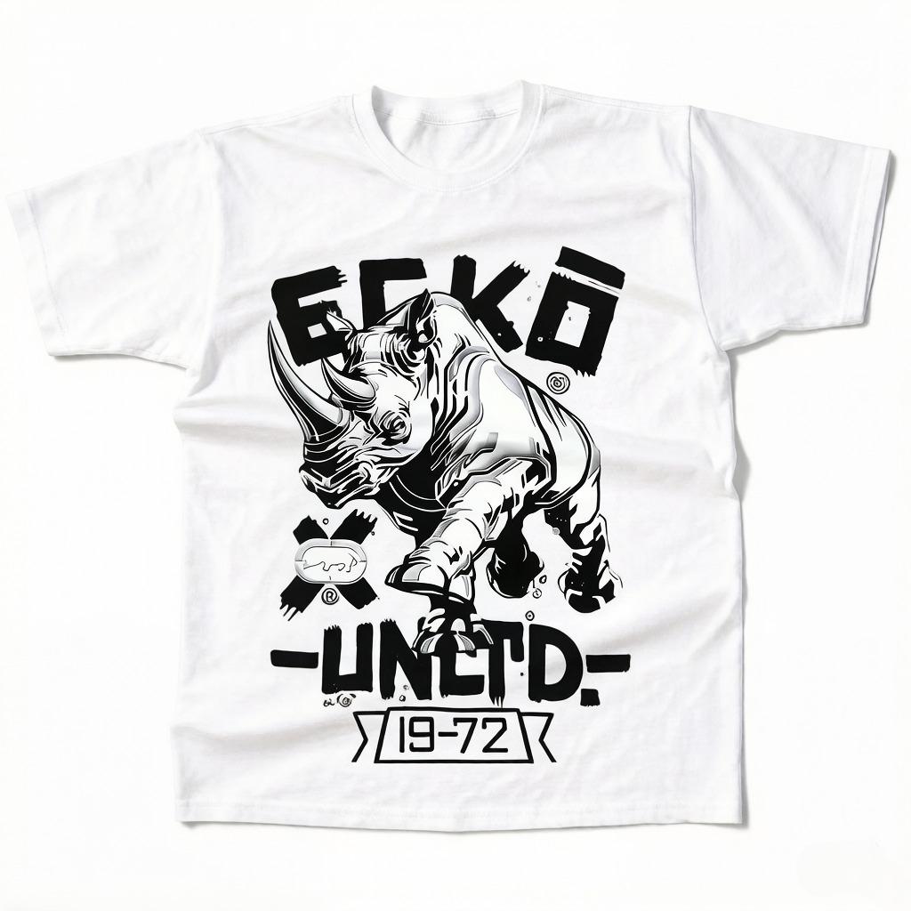 Унісекс футболка Ecko Unltd з принтом носорога, дихаюча, м яка, чорна з білим дизайном, класичний крій для повсякденного носіння, активного відпочинку на природі 4XL
Унісекс футболка Ecko Unltd з принтом носорога, дихаюча, м яка, чорна з білим дизайном, класичний крій для повсякденного носіння, активного відпочинку на природі 4XL
