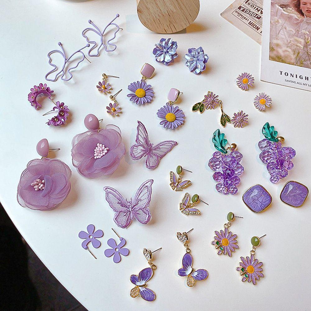 New Butterfly Purple Jewelry Accessories Long Tassel Women Ear Stud Flowers Earrings Drop Earrings
New Butterfly Purple Jewelry Accessories Long Tassel Women Ear Stud Flowers Earrings Drop Earrings