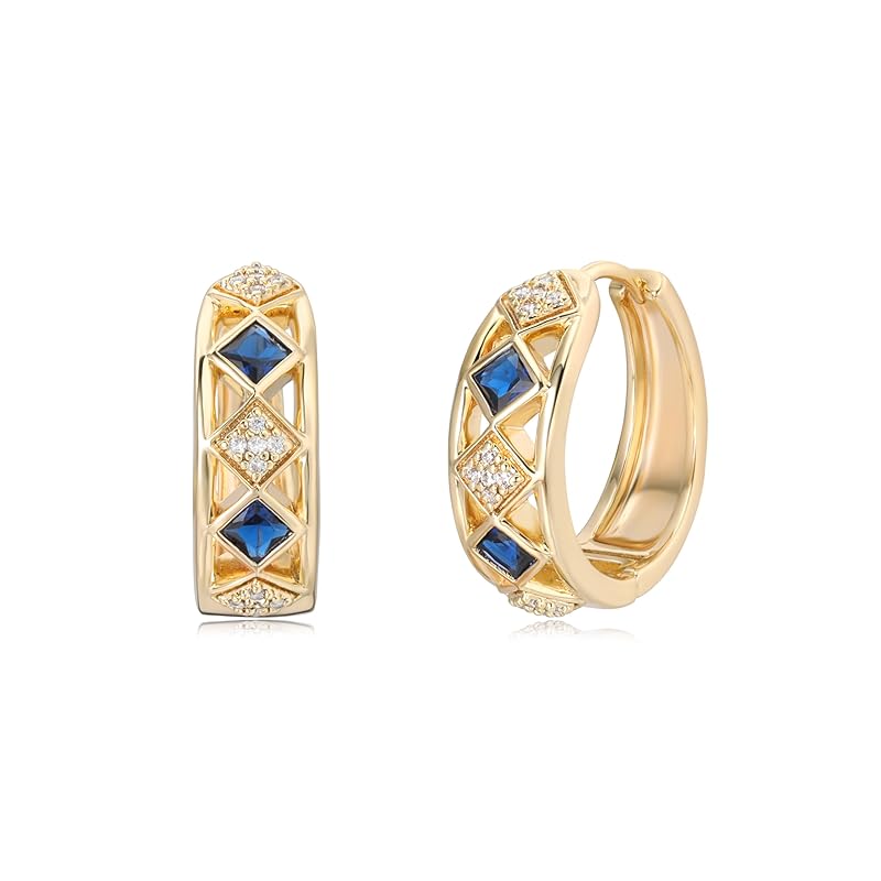 Fettero earrings ladies hoop earrings Popularity fine red blue white zirconia Compatible with metal allergies 14k gold plated
Fettero earrings ladies hoop earrings Popularity fine red blue white zirconia Compatible with metal allergies 14k gold plated