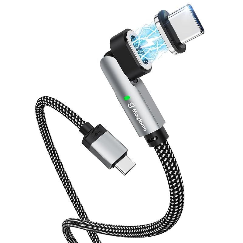 Magtame magnet charging cable type-c 100W fast charging With LED indicator light Magnet cable type C 11pin specification 180° rotation magnetic
Magtame magnet charging cable type-c 100W fast charging With LED indicator light Magnet cable type C 11pin specification 180° rotation magnetic