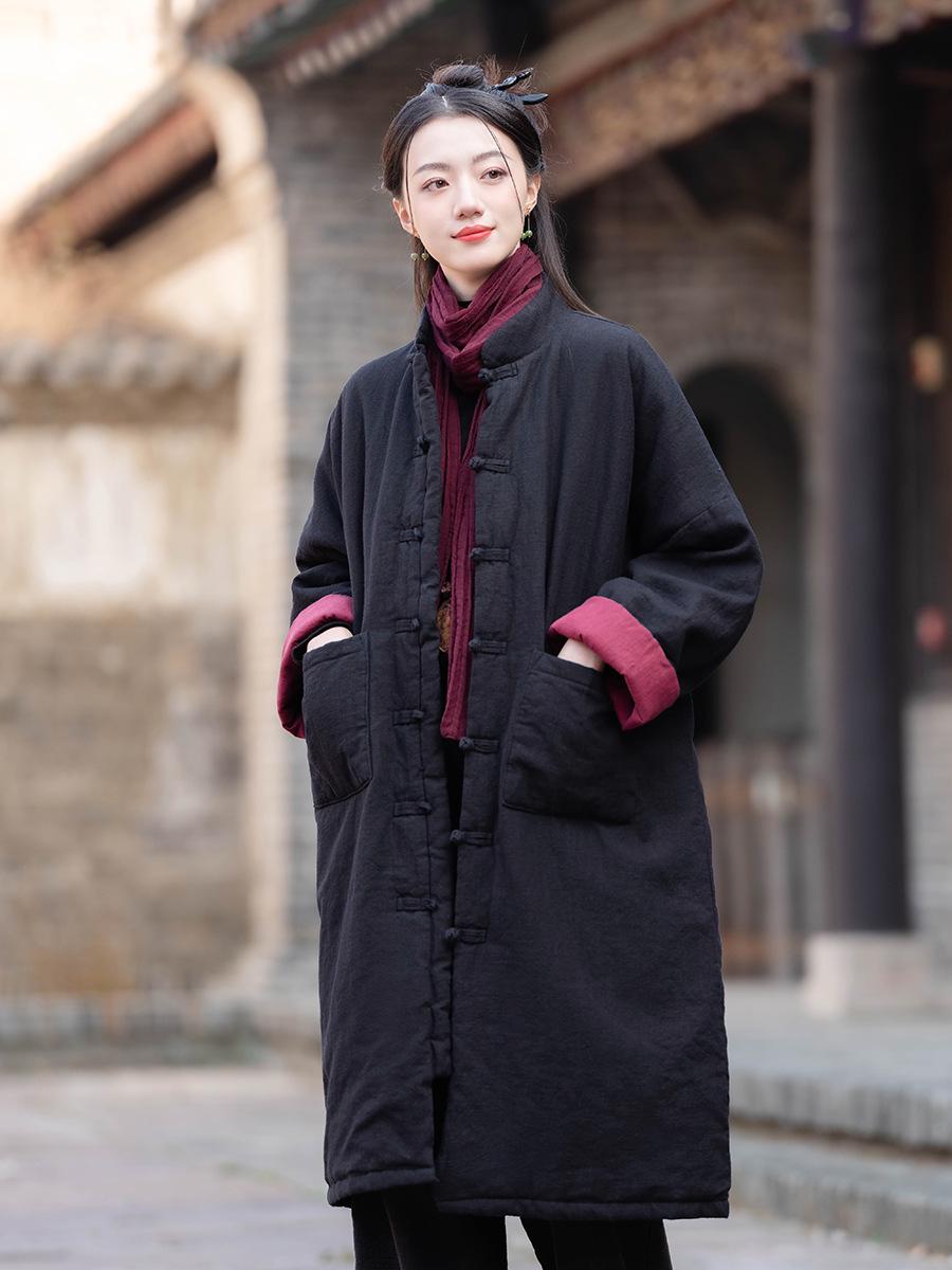 Women s Winter Retro Overlap Button Zen Quilted Cotton Linen Robe One Size
Women s Winter Retro Overlap Button Zen Quilted Cotton Linen Robe One Size