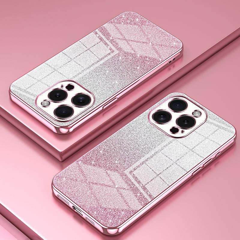For iPhone 15 Pro Cell Phone Case Glitter Precise Cutout Flexible TPU Electroplating Cover Pink
For iPhone 15 Pro Cell Phone Case Glitter Precise Cutout Flexible TPU Electroplating Cover Pink