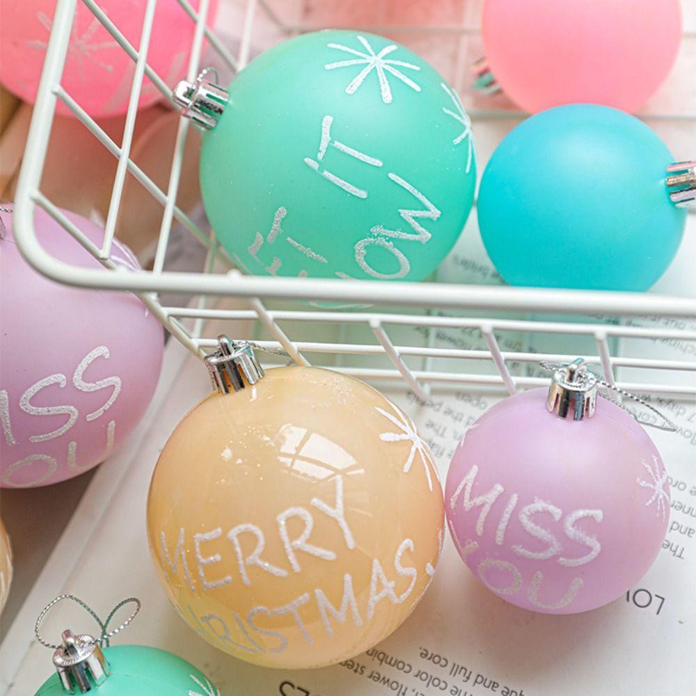 6pcs 8cm Christmas Hanging Balls Set Shatterproof Xmas Tree Pendants Wedding Party 6cm-Style 1
6pcs 8cm Christmas Hanging Balls Set Shatterproof Xmas Tree Pendants Wedding Party 6cm-Style 1
