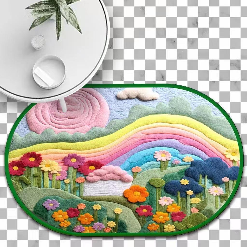 3D Цветочный Ковер Коврик для Ванной Комнаты Абсорбирующий Коврик для Ног Входной Противоскользящий Коврик 40 * 60cm
3D Цветочный Ковер Коврик для Ванной Комнаты Абсорбирующий Коврик для Ног Входной Противоскользящий Коврик 40 * 60cm