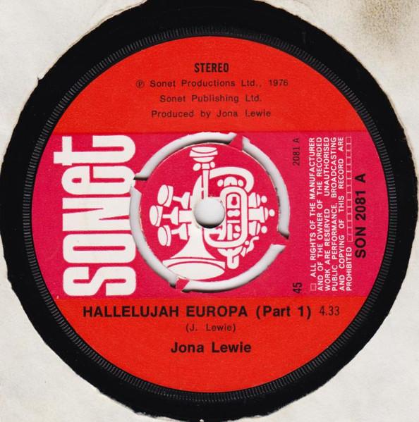 7inch Record JONA LEWIE Hallelujah Europa Part 1 And 2 SON2081 SONET 1976 UK Pop Used
7inch Record JONA LEWIE Hallelujah Europa Part 1 And 2 SON2081 SONET 1976 UK Pop Used