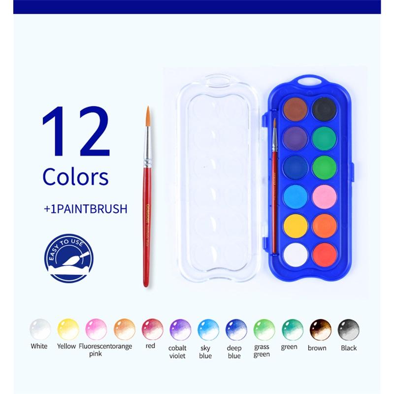 Solid Paint Box Watercolor Paint Set 36 Colors 48 Colors Art Supplies Student Painting Pens Gift Box 12 Colors
Solid Paint Box Watercolor Paint Set 36 Colors 48 Colors Art Supplies Student Painting Pens Gift Box 12 Colors