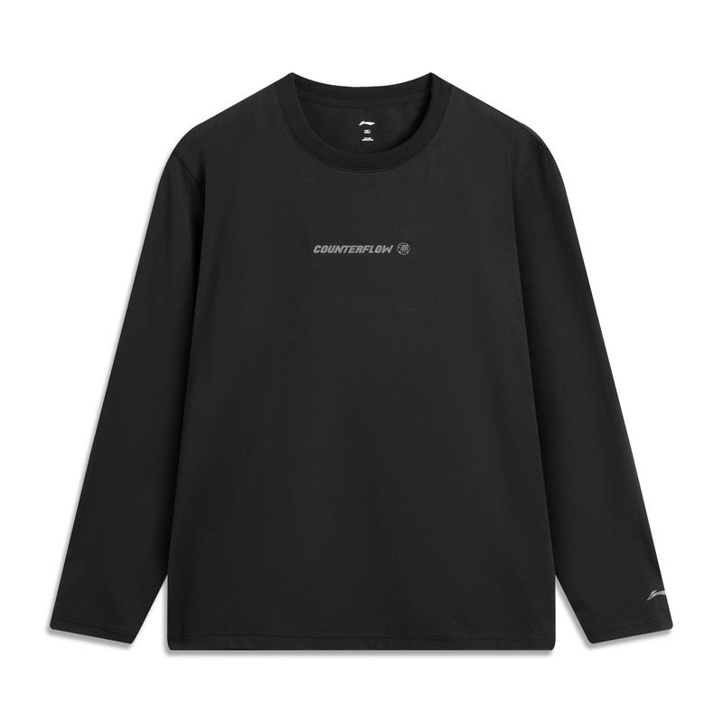Li-Ning Comfortable Quick-Drying Skin-Friendly Cool Loose Round Neck Pullover Long Sleeve T-Shirt Men Tops Black ATLV089-5 S
Li-Ning Comfortable Quick-Drying Skin-Friendly Cool Loose Round Neck Pullover Long Sleeve T-Shirt Men Tops Black ATLV089-5 S