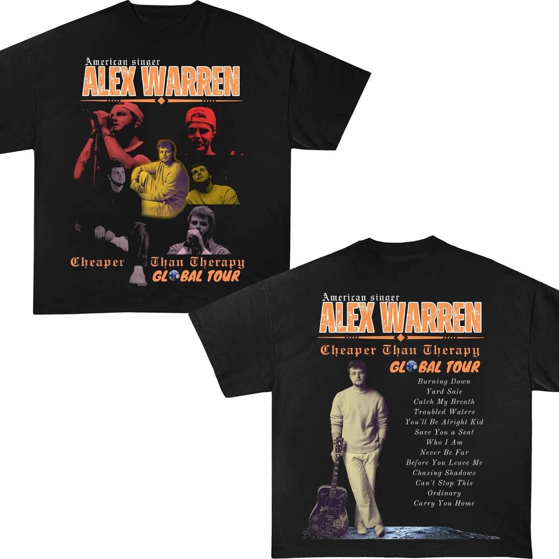 Retro Alex Warren Tshirt tour commemorative Tshirt unisex pure cotton streetwear suitable for all seasons oversized t shirt S
Retro Alex Warren Tshirt tour commemorative Tshirt unisex pure cotton streetwear suitable for all seasons oversized t shirt S