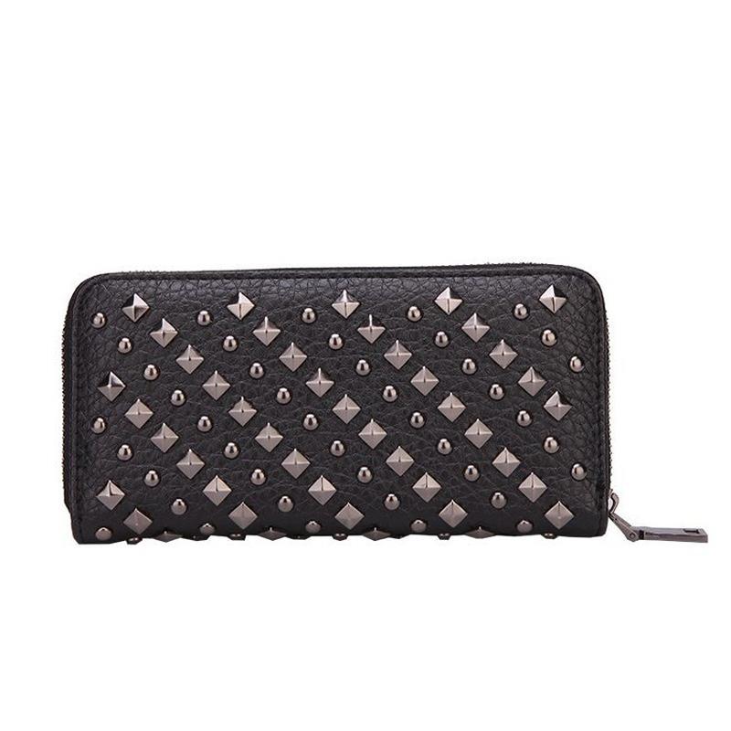 Annmouler Fashion Women Wallets Pu Leather Rivet Card Holder Large Capacity Ladies Purse New Fashion Clutch Bag
Annmouler Fashion Women Wallets Pu Leather Rivet Card Holder Large Capacity Ladies Purse New Fashion Clutch Bag