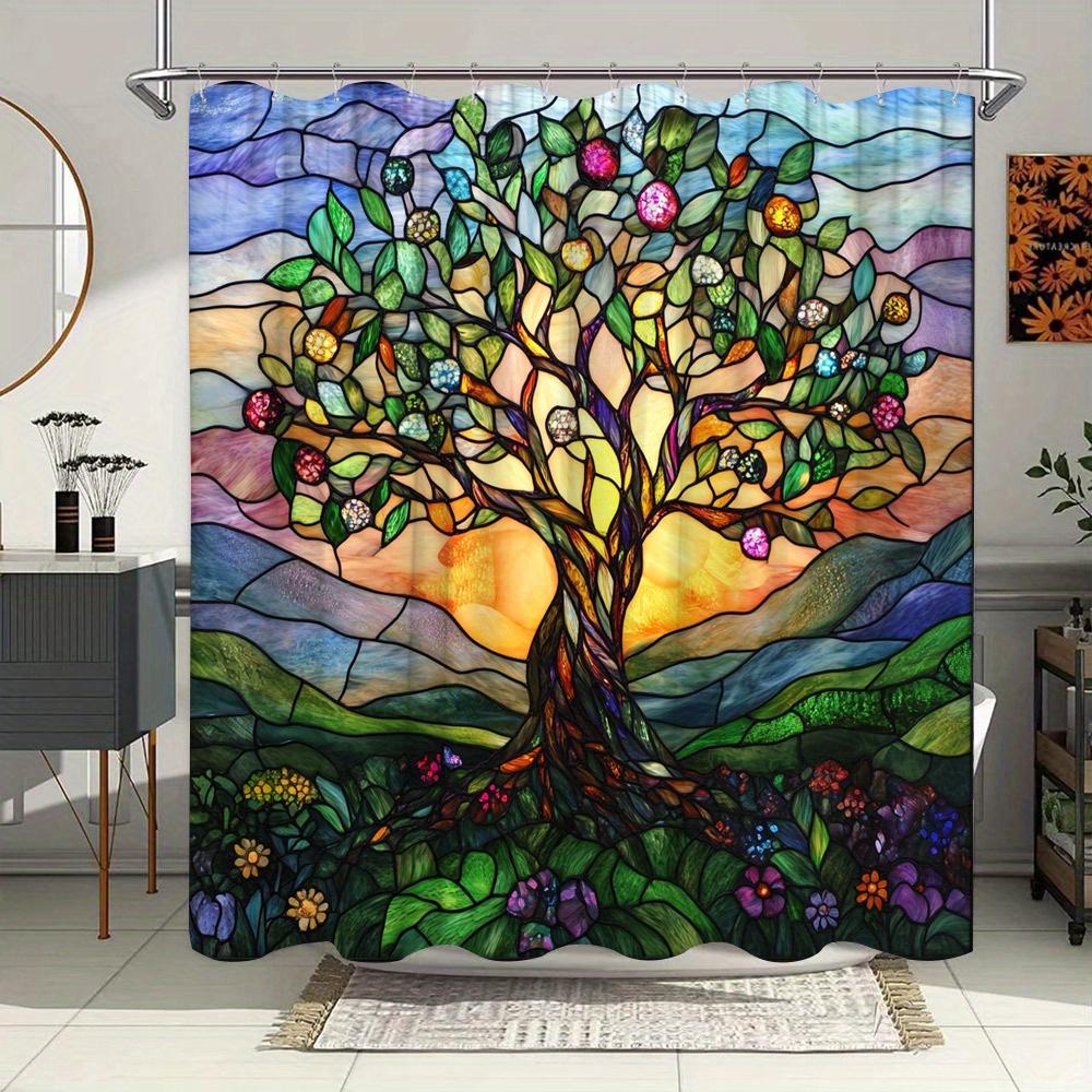 Витражная занавеска для душа Древо Жизни, водонепроницаемая, для декора ванной комнаты, дизайн в стиле модерн, яркие цвета, уникальный стиль W90XH180cm
Витражная занавеска для душа Древо Жизни, водонепроницаемая, для декора ванной комнаты, дизайн в стиле модерн, яркие цвета, уникальный стиль W90XH180cm