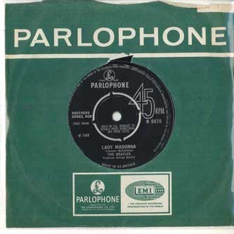 7-дюймовая пластинка BEATLES Lady Madonna Inner Light R5675 PARLOPHONE 1968 Великобритания Рок Б/У
7-дюймовая пластинка BEATLES Lady Madonna Inner Light R5675 PARLOPHONE 1968 Великобритания Рок Б/У