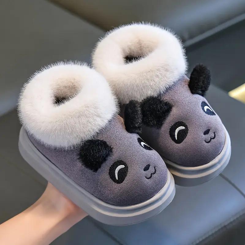 Kids Winter Warm Shoes for Boys Girls Cotton Slippers Cute Panda Soft Plush Indoor Outdoor Boots Non-Slip EVA Sole Slip-On Shoes 40-41
Kids Winter Warm Shoes for Boys Girls Cotton Slippers Cute Panda Soft Plush Indoor Outdoor Boots Non-Slip EVA Sole Slip-On Shoes 40-41