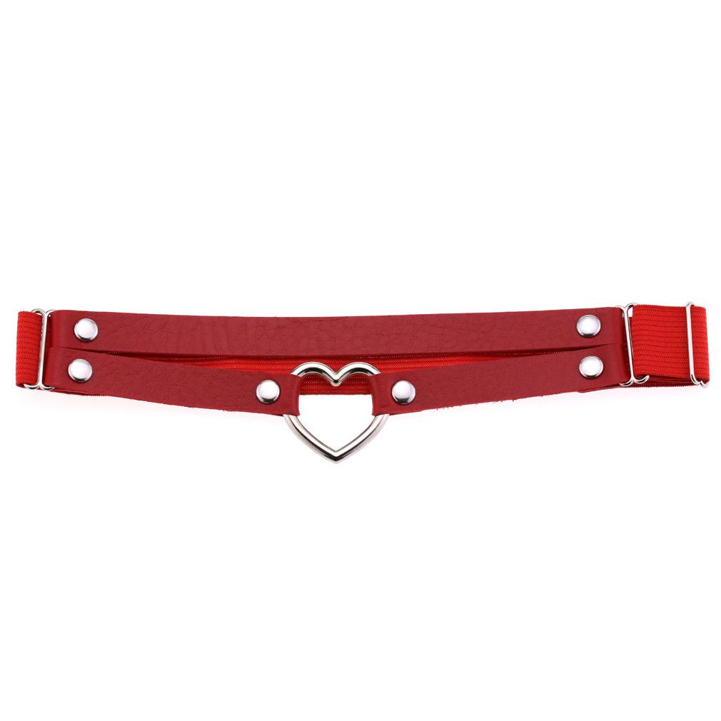 New Punk Hip Hop Double Line Heart Cutout Garter Leg Strap
New Punk Hip Hop Double Line Heart Cutout Garter Leg Strap