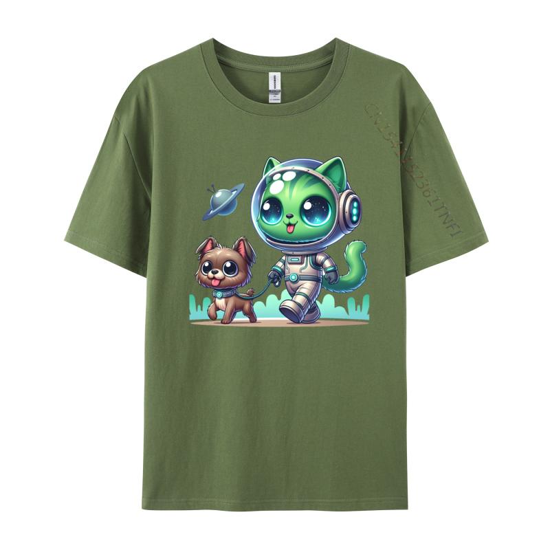 Clothing Alien Cat Taking The Dog Tshirts Funny Astronaut Cat TShirt Europe T Shirt for Men Humorous Gifts 4XL
Clothing Alien Cat Taking The Dog Tshirts Funny Astronaut Cat TShirt Europe T Shirt for Men Humorous Gifts 4XL