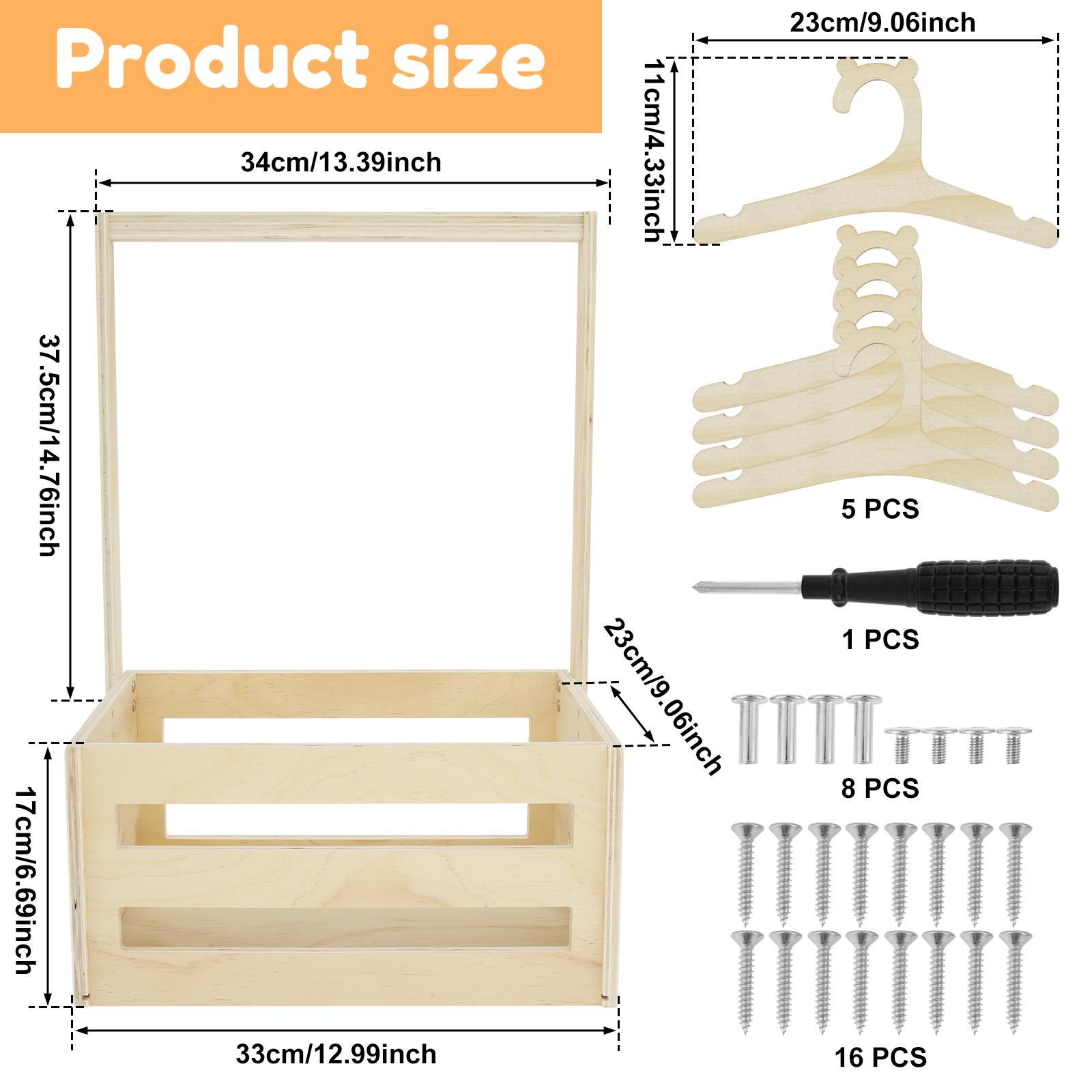Wooden Baby Shower Crate Closet Sturdy DIY Baby Storage Crate Hamper Basket for New Parent Baby Shower Gift Crate with Handle
Wooden Baby Shower Crate Closet Sturdy DIY Baby Storage Crate Hamper Basket for New Parent Baby Shower Gift Crate with Handle