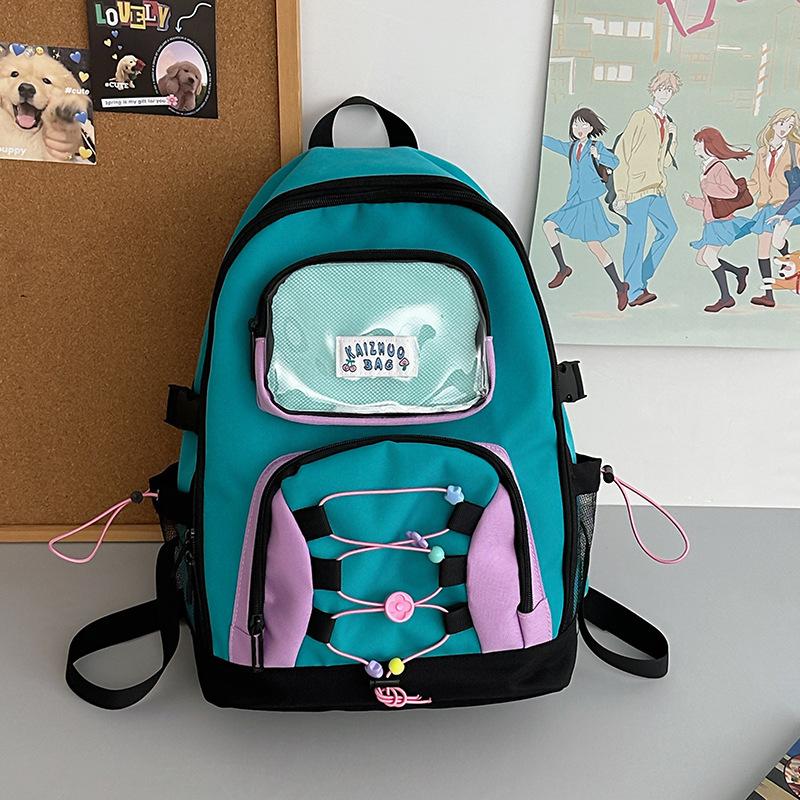 School bag new popular contrasting color dopamine backpack small fresh cute large capacity junior high school girls school bag tide
School bag new popular contrasting color dopamine backpack small fresh cute large capacity junior high school girls school bag tide