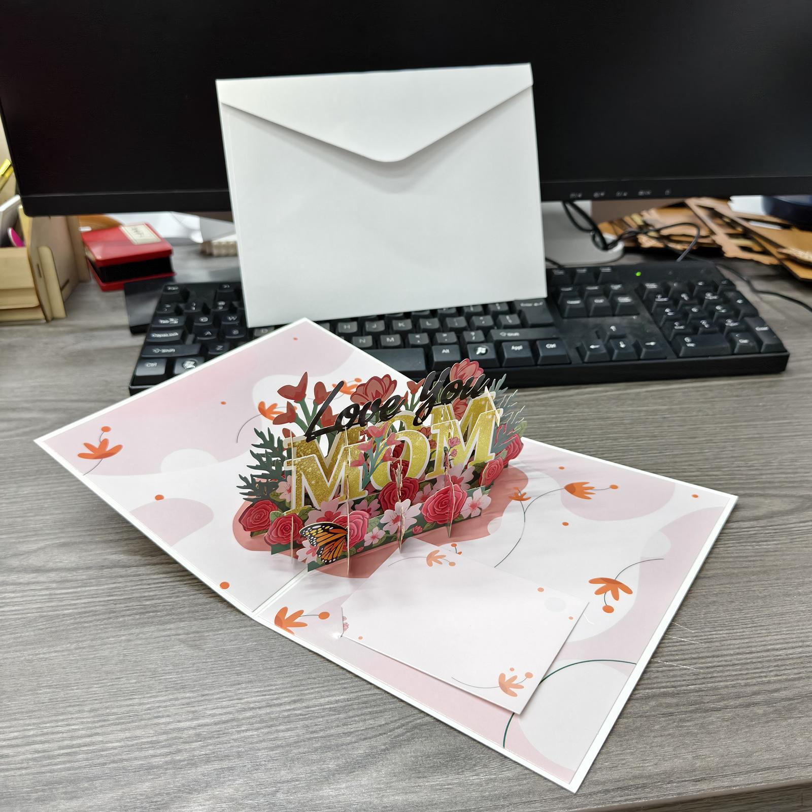 Floral Butterfly 3D Greeting Card with Note Tag Decorative Envelopes Birthday for Festival
Floral Butterfly 3D Greeting Card with Note Tag Decorative Envelopes Birthday for Festival