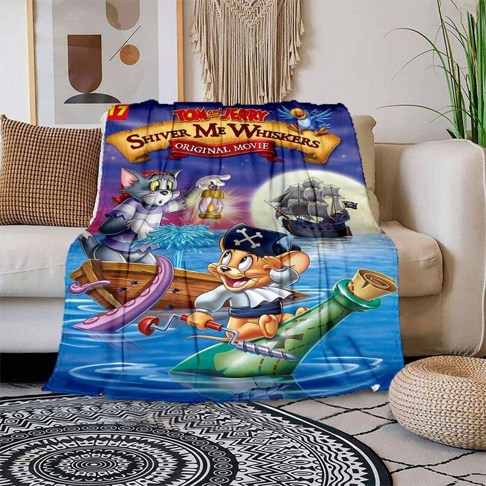 Tom Jerry Shiver Me Whiskers Movie Poster PrintBlanket Flannel Throw Blanket for Sofa, Bed, Travel, Camping, Office 100x150cm
Tom Jerry Shiver Me Whiskers Movie Poster PrintBlanket Flannel Throw Blanket for Sofa, Bed, Travel, Camping, Office 100x150cm