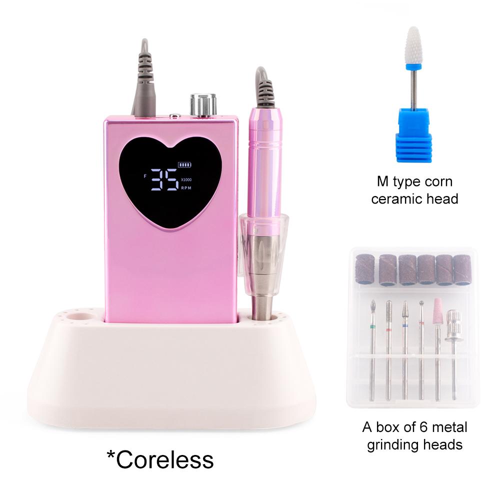 BEPAN Coreless Handle 35000RPM Portable Pro Cordless Nail Drill Machine with Desktop Battery Powerful Nail Sander with Multi Function UK розовый
BEPAN Coreless Handle 35000RPM Portable Pro Cordless Nail Drill Machine with Desktop Battery Powerful Nail Sander with Multi Function UK розовый