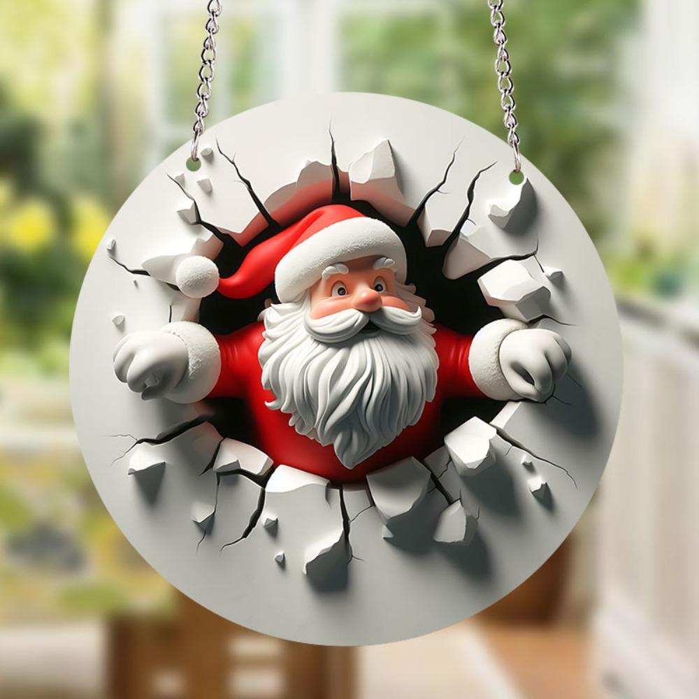 Cartoon Christmas Hanging Pendant Acrylic Christmas Wall Deco Hanging Santa Claus Ornament Party Style 11
Cartoon Christmas Hanging Pendant Acrylic Christmas Wall Deco Hanging Santa Claus Ornament Party Style 11