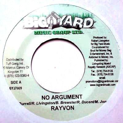 7inch Record RAYVON - No Argument BYJ7009 Big Yard Music 2004 Jamaica Reggae, Ska & Dub Used
7inch Record RAYVON - No Argument BYJ7009 Big Yard Music 2004 Jamaica Reggae, Ska & Dub Used