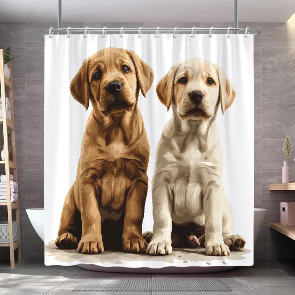 Funny Dog Shower Curtain Popular Cute Pet Oil Painting Art Creation Polyester Fabric Shower Curtains Bathroom Decor With Hooks W60H190(CM)-1 Pcs
Funny Dog Shower Curtain Popular Cute Pet Oil Painting Art Creation Polyester Fabric Shower Curtains Bathroom Decor With Hooks W60H190(CM)-1 Pcs