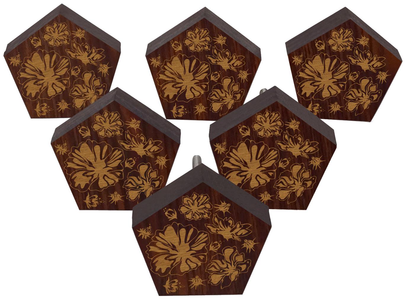 IBA Indianbeautifulart Brown Engraved Knobs 10 Pc Furniture Wooden Scallop Knobs Rustic Drawer 2 x 2 Inches-Pentagon коричневий
IBA Indianbeautifulart Brown Engraved Knobs 10 Pc Furniture Wooden Scallop Knobs Rustic Drawer 2 x 2 Inches-Pentagon коричневий