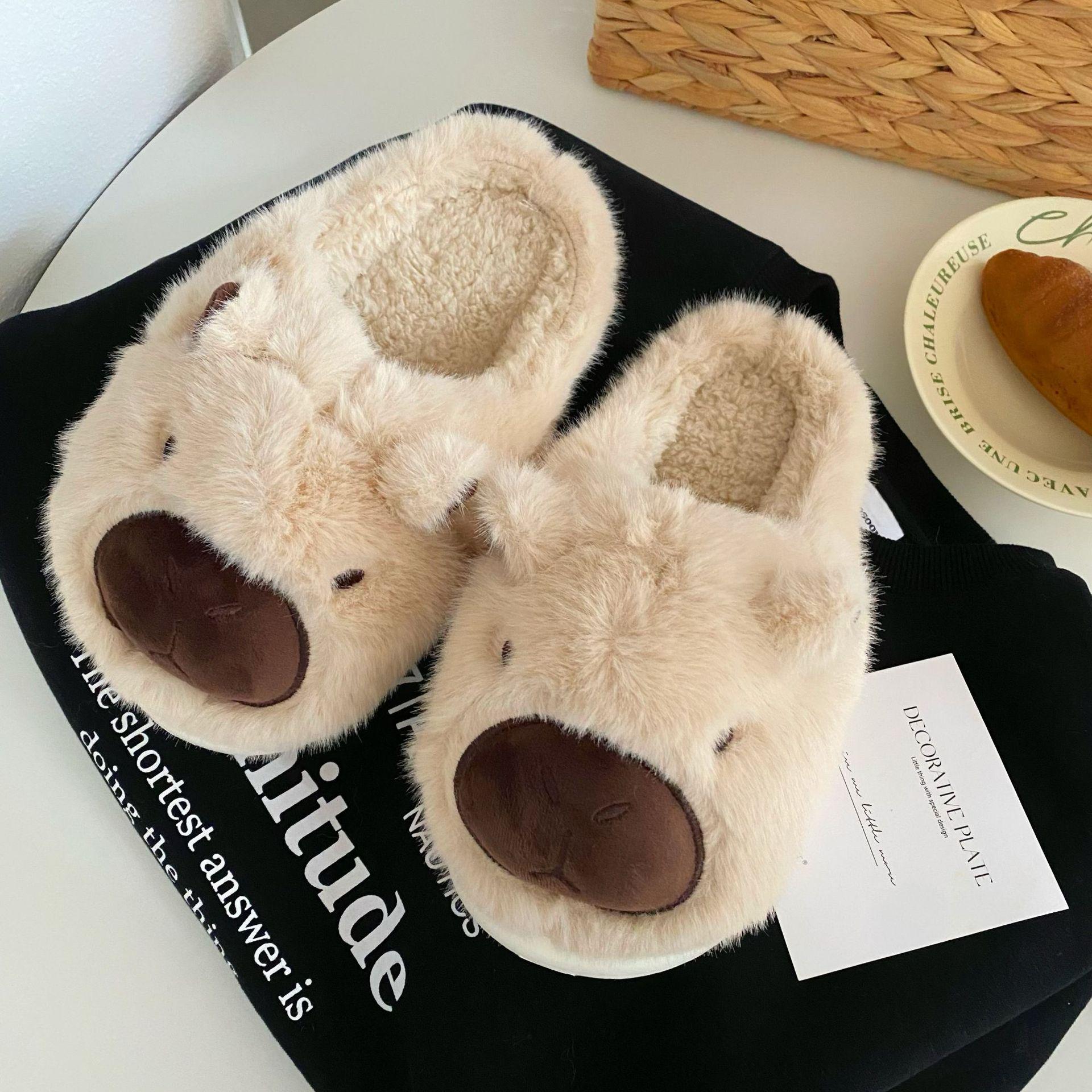 Женские мультяшные плюшевые тапочки «Пара капибар» - Уютный хлопок для осени/зимы для дома 2024 36/37 бежевый
Женские мультяшные плюшевые тапочки «Пара капибар» - Уютный хлопок для осени/зимы для дома 2024 36/37 бежевый