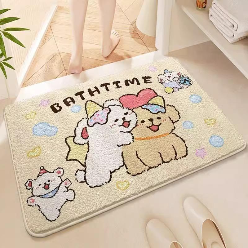 Cream wind imitation cashmere bathroom floor mat bathroom absorbent mat toilet entry door non-slip foot mat bedroom living room 40X60cm 15.7X23.6in
Cream wind imitation cashmere bathroom floor mat bathroom absorbent mat toilet entry door non-slip foot mat bedroom living room 40X60cm 15.7X23.6in