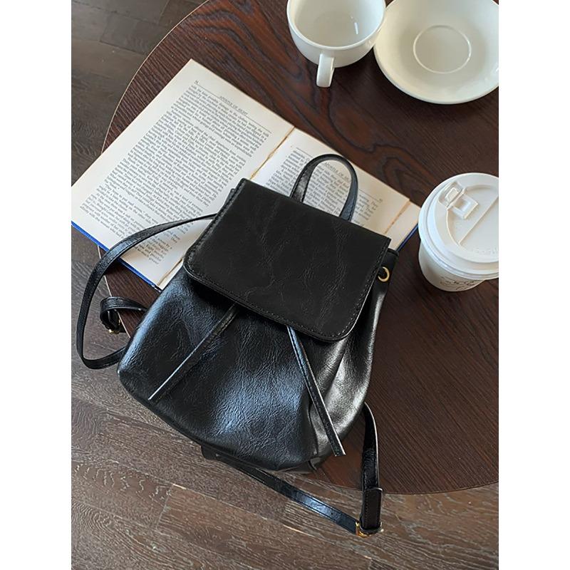 American brown leather pattern small backpack retro pu soft leather texture versatile shoulder bag commuter versatile small backpack чорний
American brown leather pattern small backpack retro pu soft leather texture versatile shoulder bag commuter versatile small backpack чорний