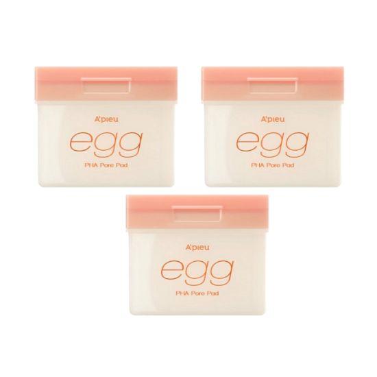 A pieu Egg PHA Pore Tightening Toner Pad Set (80 Pads x 3) – Gentle Exfoliating & Smoothing Care 180g
A pieu Egg PHA Pore Tightening Toner Pad Set (80 Pads x 3) – Gentle Exfoliating & Smoothing Care 180g