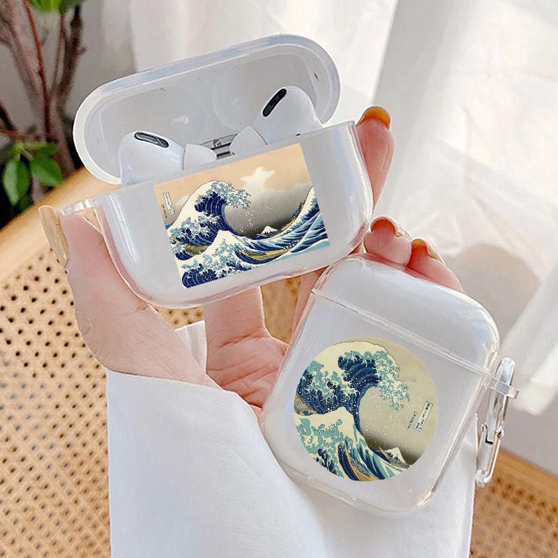 Мягкий прозрачный чехол из ТПУ для Apple Airpods Pro 3 2 1, чехол The Great Wave of Kanagawa, беспроводные Bluetooth-наушники, чехлы для Airpod
Мягкий прозрачный чехол из ТПУ для Apple Airpods Pro 3 2 1, чехол The Great Wave of Kanagawa, беспроводные Bluetooth-наушники, чехлы для Airpod