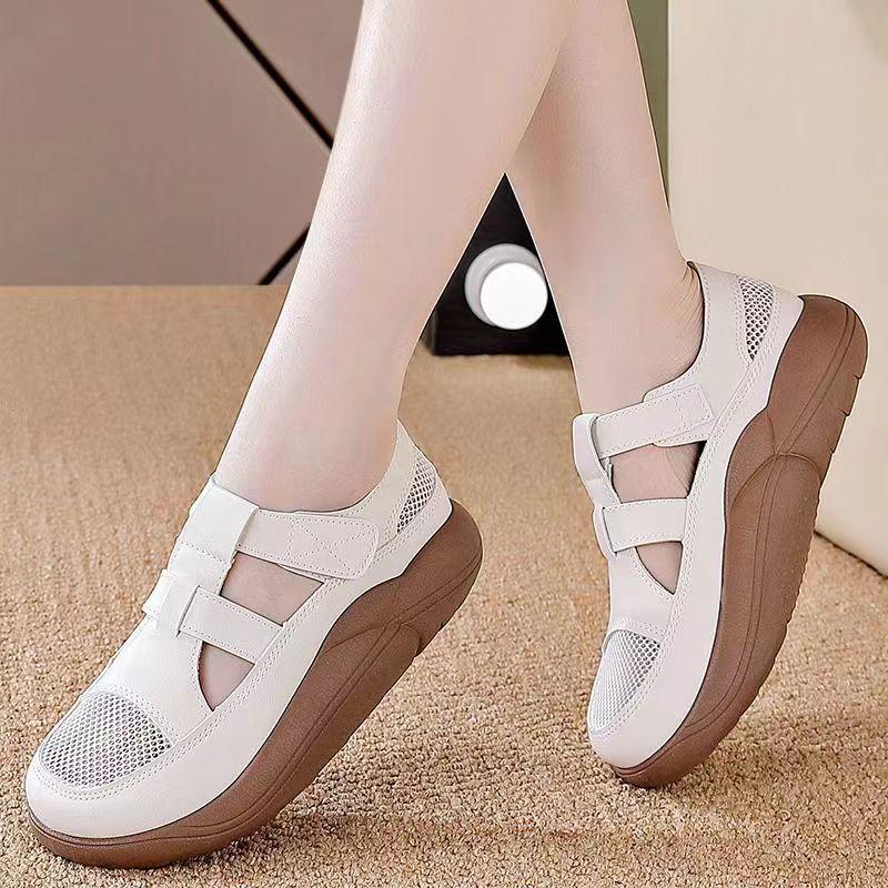 Ретро женские сандалии с закрытым носком, новые летние модные сетчатые туфли с толстой подошвой, дышащие, с отверстиями для двух сторон 40
Ретро женские сандалии с закрытым носком, новые летние модные сетчатые туфли с толстой подошвой, дышащие, с отверстиями для двух сторон 40