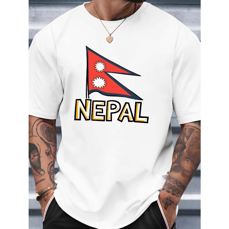 Men s Nepal National Flag T-Shirt - Short Sleeve Casual Summer Top with Nepalese Emblem & Slogan Print, Breathable Round Neck Tee for Outdoor Travel 4XL білий
Men s Nepal National Flag T-Shirt - Short Sleeve Casual Summer Top with Nepalese Emblem & Slogan Print, Breathable Round Neck Tee for Outdoor Travel 4XL білий