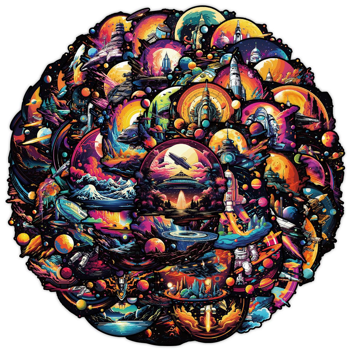 50 Sheets of Nordic-style Dreamy Spaceship Series Graffiti Stickers, Creative Stationery Stickers, Water Cup Waterproof Decorative Stickers
50 Sheets of Nordic-style Dreamy Spaceship Series Graffiti Stickers, Creative Stationery Stickers, Water Cup Waterproof Decorative Stickers