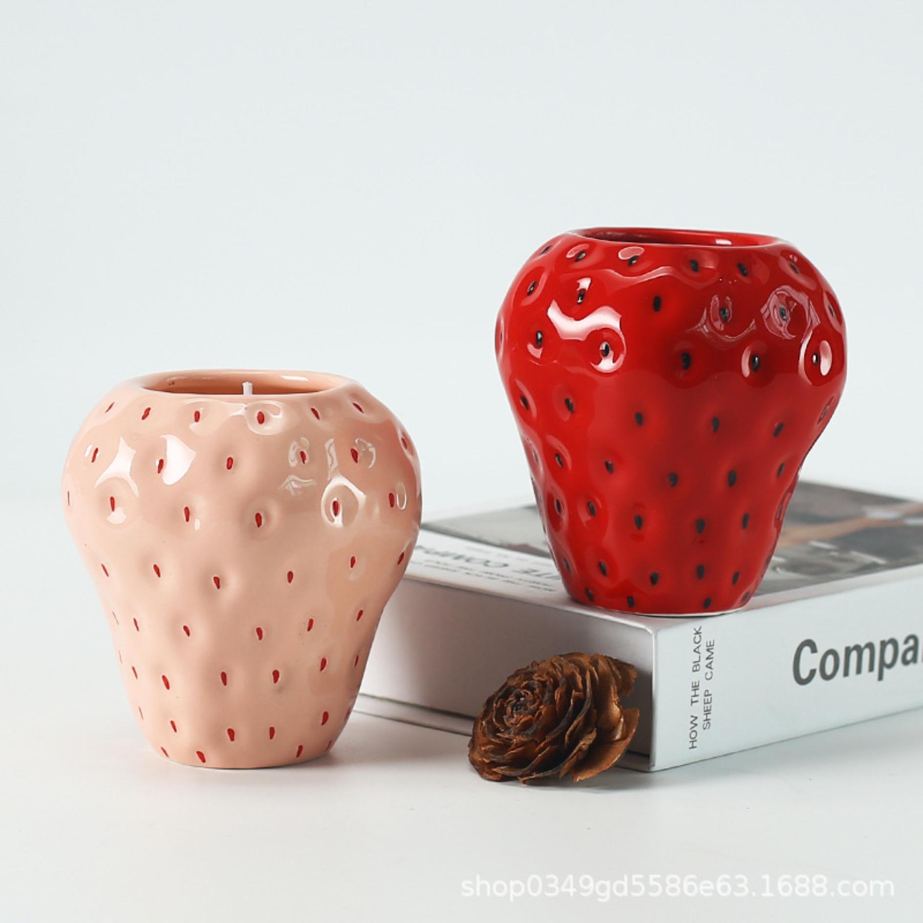New handmade household ceramic diy cup aromatherapy candle empty cup creative candle holder Pink strawberry cup (without wax)
New handmade household ceramic diy cup aromatherapy candle empty cup creative candle holder Pink strawberry cup (without wax)