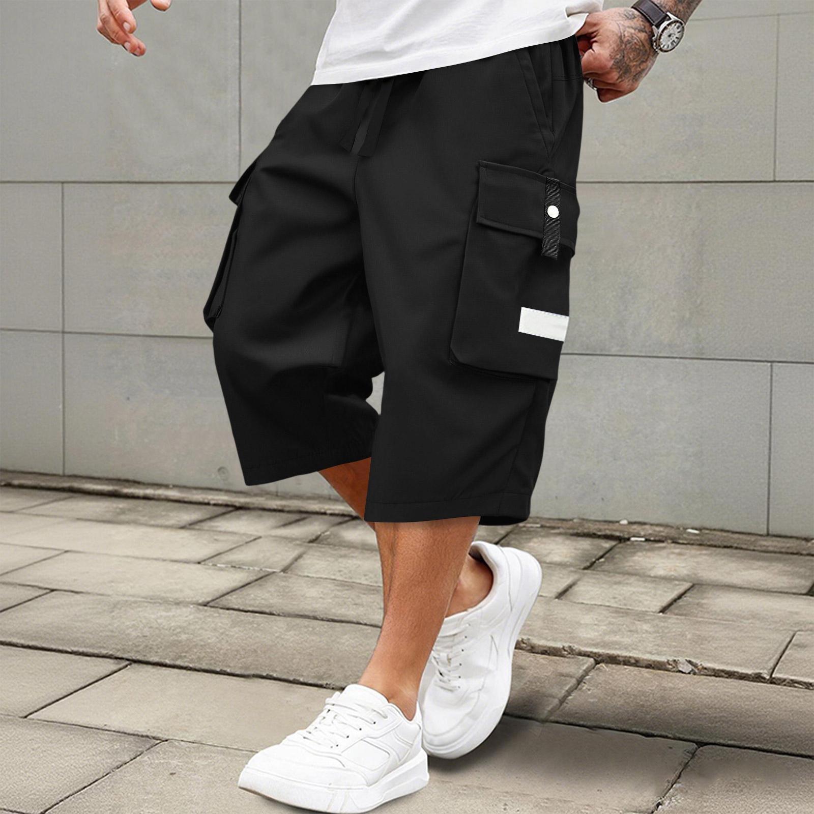 Men Casual Lightweight Breathable Drawstring Sports Shorts Loose Fit Large Size Multi Pocket Cargo Shorts for Outdoor Activities XL
Men Casual Lightweight Breathable Drawstring Sports Shorts Loose Fit Large Size Multi Pocket Cargo Shorts for Outdoor Activities XL