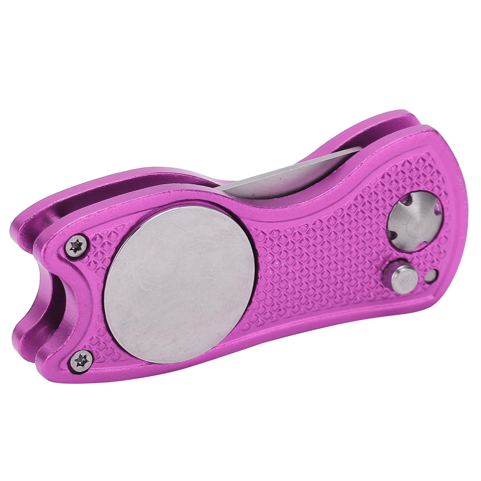 Golf Green Fork Stainless Steel Foldable Golf Divot Repair Tool with Button MagneticPink
Golf Green Fork Stainless Steel Foldable Golf Divot Repair Tool with Button MagneticPink