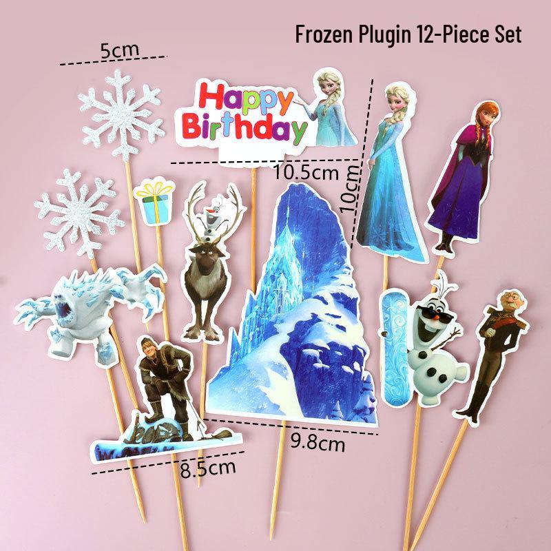 Elsa Princess Push Pop Cake Topper & Blue Frozen Birthday Dessert Table Decoration Set
Elsa Princess Push Pop Cake Topper & Blue Frozen Birthday Dessert Table Decoration Set