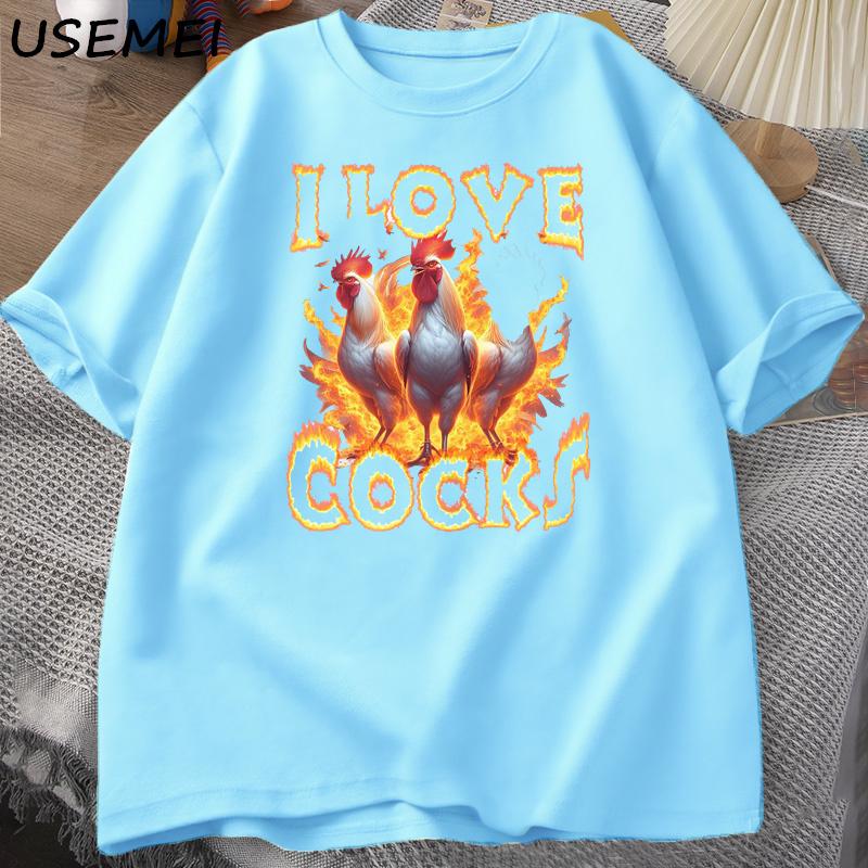 I Love Cocks Roosters Funny Meme T Shirt Unisex Women Funny Graphic T Shrts Farmer Chicken Lover TShirt Cotton Unisexs Printed Tees 4XL
I Love Cocks Roosters Funny Meme T Shirt Unisex Women Funny Graphic T Shrts Farmer Chicken Lover TShirt Cotton Unisexs Printed Tees 4XL