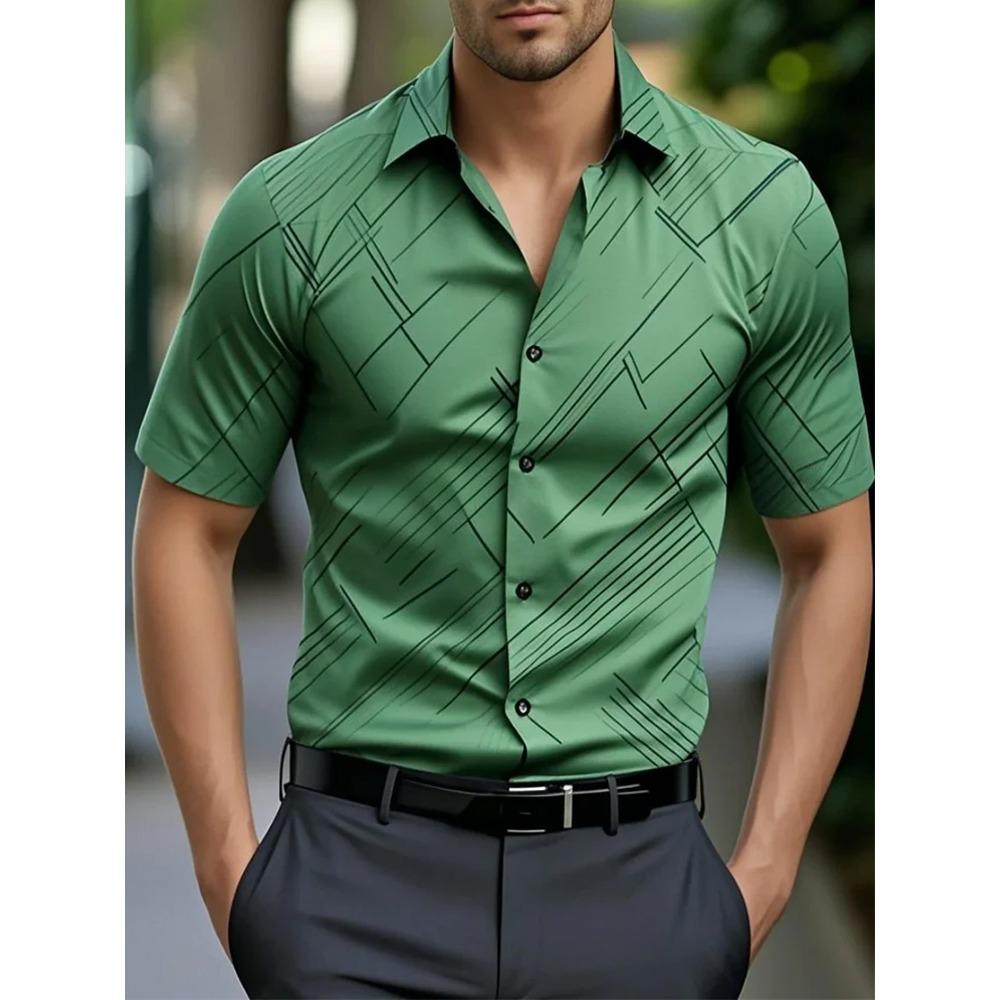 Summer Men Short Sleeve Fashion Lapel Loose Shirt Men Casual Fashion Shirt Tops 5XL зелений
Summer Men Short Sleeve Fashion Lapel Loose Shirt Men Casual Fashion Shirt Tops 5XL зелений