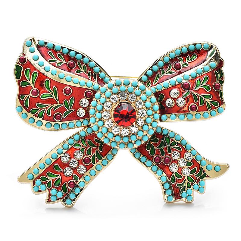 Vintage Enamel Bowknot Brooch for Women New Year Knot Party Office Corsage Pins Gifts
Vintage Enamel Bowknot Brooch for Women New Year Knot Party Office Corsage Pins Gifts