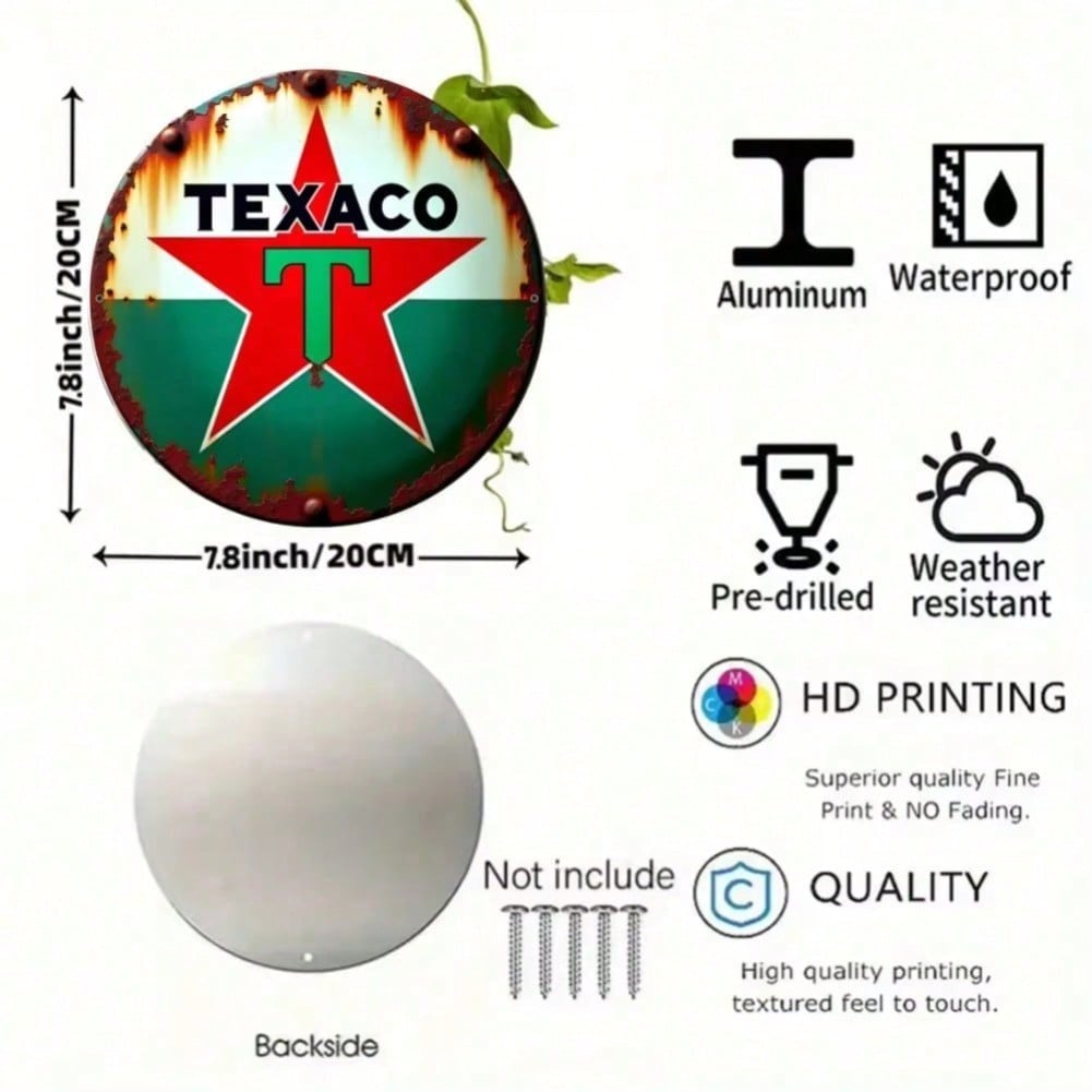 Exclusive Retro Texaco Gas Metal Sign Art Vintage Tin Poster For Home Wall Man Cave Decor Garage 20x20 різнокольоровий
Exclusive Retro Texaco Gas Metal Sign Art Vintage Tin Poster For Home Wall Man Cave Decor Garage 20x20 різнокольоровий