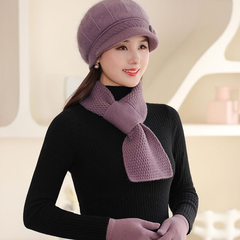 Rabbit fur knitted hat lady mother winter velvet warm duck tongue wool hat middle elderly person scarf neck cover gloves separate hat
Rabbit fur knitted hat lady mother winter velvet warm duck tongue wool hat middle elderly person scarf neck cover gloves separate hat