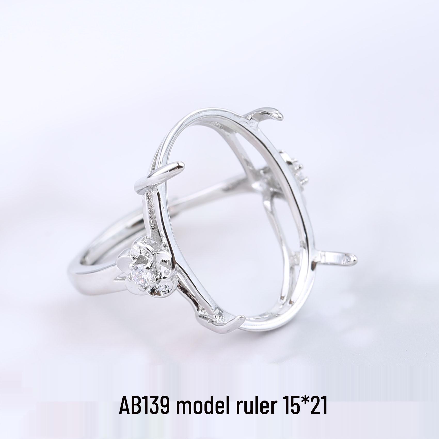 Женское открытое кольцо с покрытием из белого золота для янтаря или драгоценных камней Adjustable Open
Женское открытое кольцо с покрытием из белого золота для янтаря или драгоценных камней Adjustable Open