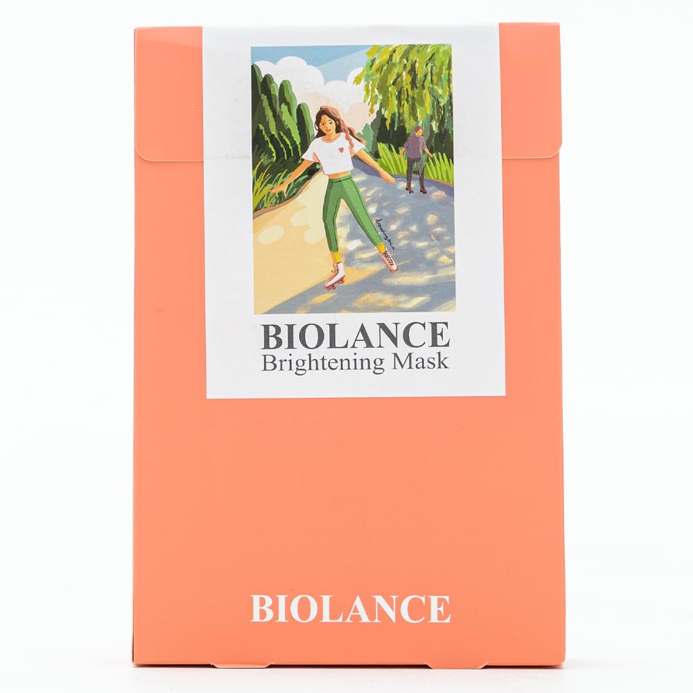 BIOLANCE Brightening Face Mask Natural Korean Cosmetics Pack of 5 Pack, Whitening, Extracts, (Brightening),
BIOLANCE Brightening Face Mask Natural Korean Cosmetics Pack of 5 Pack, Whitening, Extracts, (Brightening),