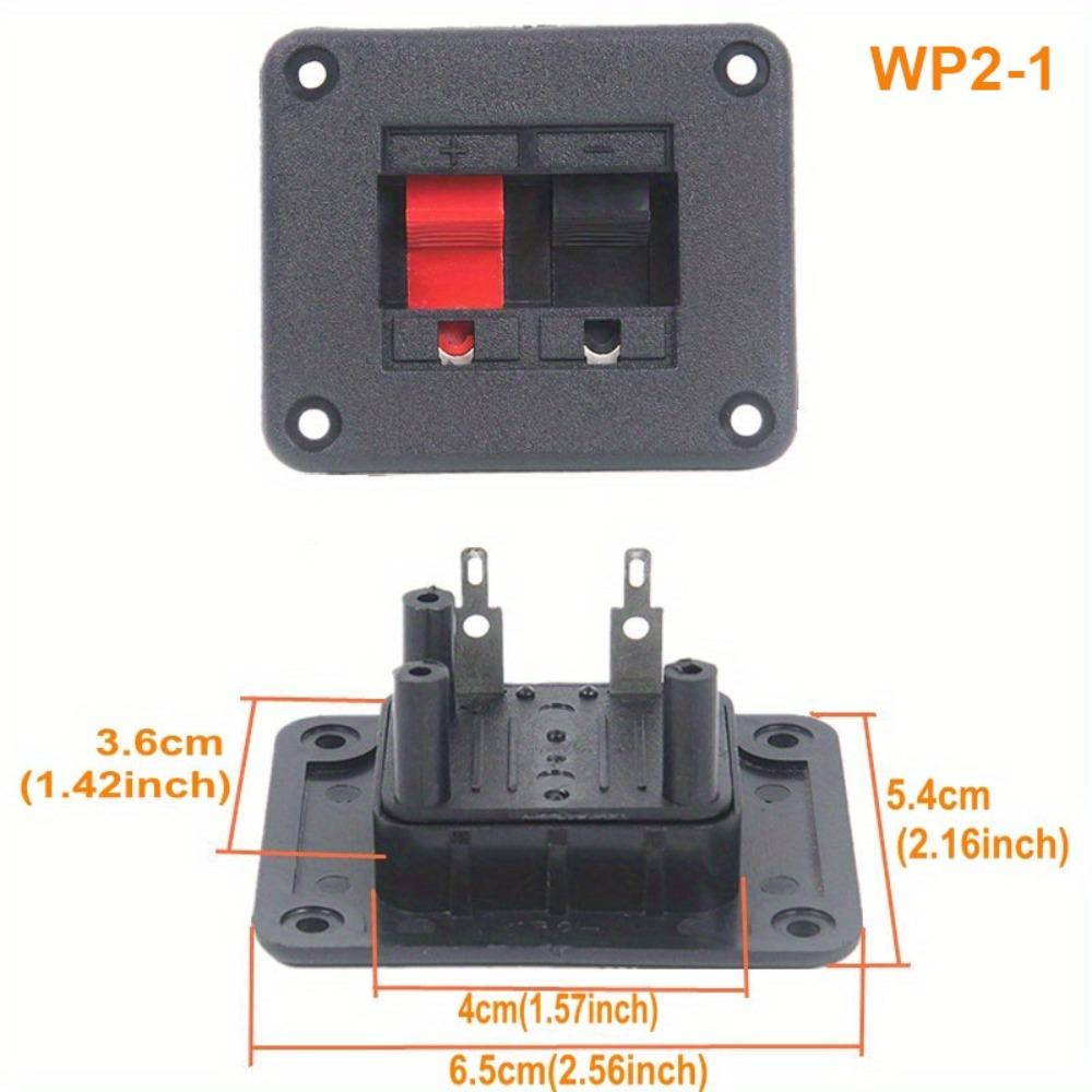 1Pcs Dual-Position Audio Speaker Cable Clip WP-2 2Pin Wiring Buckle Durable Speaker Wire Connector WP2-1
1Pcs Dual-Position Audio Speaker Cable Clip WP-2 2Pin Wiring Buckle Durable Speaker Wire Connector WP2-1