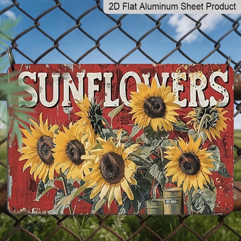 2D Flat, Decorative Sign and Plaque, 1pc Vintage Style Country Sunflower Aluminum Sign - 8x12 Inches 20x30cm with Pre-drilled Holes for Easy Hanging 20*30cm
2D Flat, Decorative Sign and Plaque, 1pc Vintage Style Country Sunflower Aluminum Sign - 8x12 Inches 20x30cm with Pre-drilled Holes for Easy Hanging 20*30cm