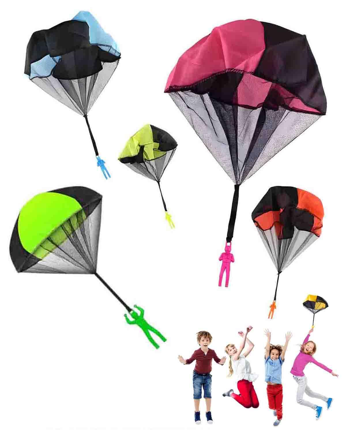 LIKENNY Mini Parachute Hand Throw Set of 5 in 5 Hand Throw Flying Popular Gift Toy, Colors, Parachute, Toy, Outdoor, Park, Festival, Children s Day,
LIKENNY Mini Parachute Hand Throw Set of 5 in 5 Hand Throw Flying Popular Gift Toy, Colors, Parachute, Toy, Outdoor, Park, Festival, Children s Day,