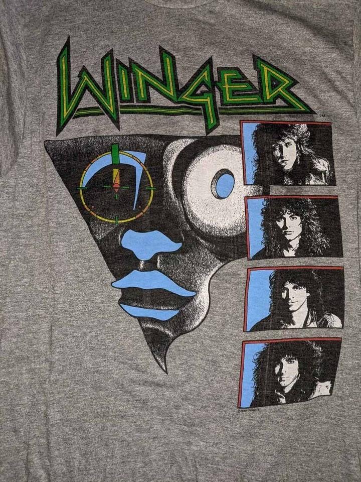 1988 Style Winger Band Tour Shirt Short Sleeve Sport Gray Unisex S-5XL E1517 Unisex T-Shirt XXXL
1988 Style Winger Band Tour Shirt Short Sleeve Sport Gray Unisex S-5XL E1517 Unisex T-Shirt XXXL